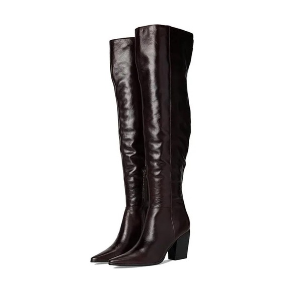 STEVE MADDEN Bramble Leather Over-The-Knee Boots - Picture 2 of 9